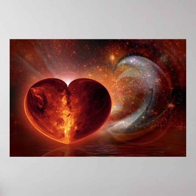 Affiches ART fractal - Hot Love Universe (Devant)