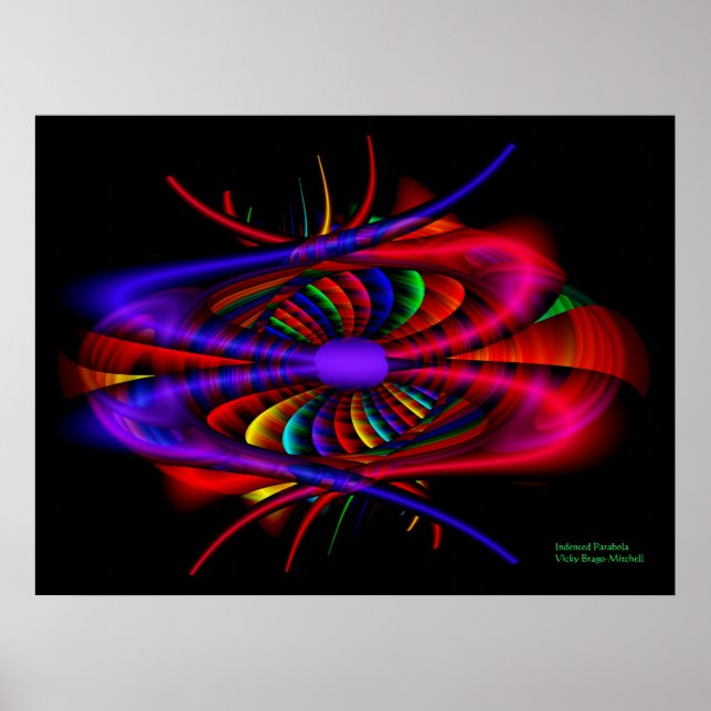 Affiches Art Fractal Parabola (Devant)