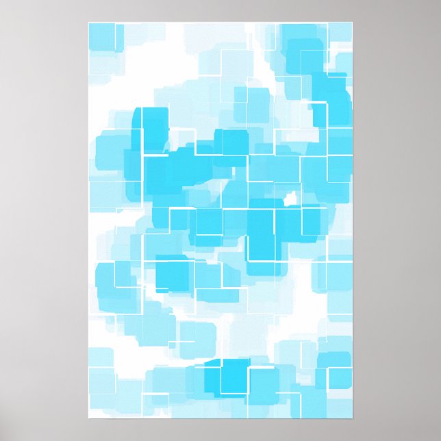 Affiches Art géométrique "Eau" (Devant)