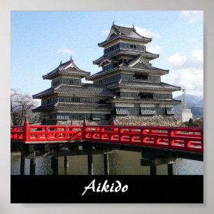 Affiches Art martial de Japonais d'Aikido