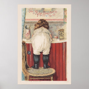 Affiches Art mur de salle de bain vintage