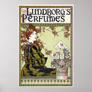 Affiches Art Nouveau 1894 Publicité de parfum de Louis John