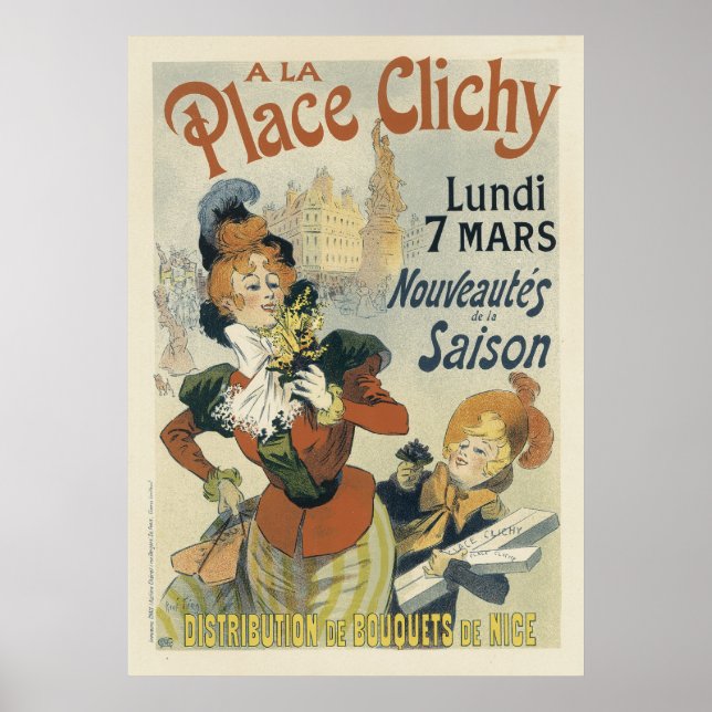 Affiches Art Nouveau - Place Clichy (Devant)