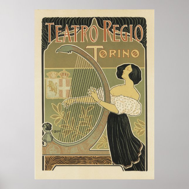 Affiches Art Nouveau - Teatro Regio (Devant)