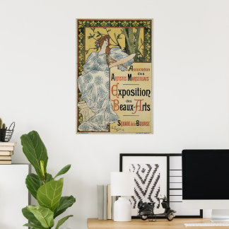 Affiches Art Nouveau vintage, Exposition des Beaux Arts