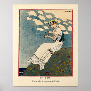 Affiches Art Nouveau vintage "Un Peu..." de G. Barbier