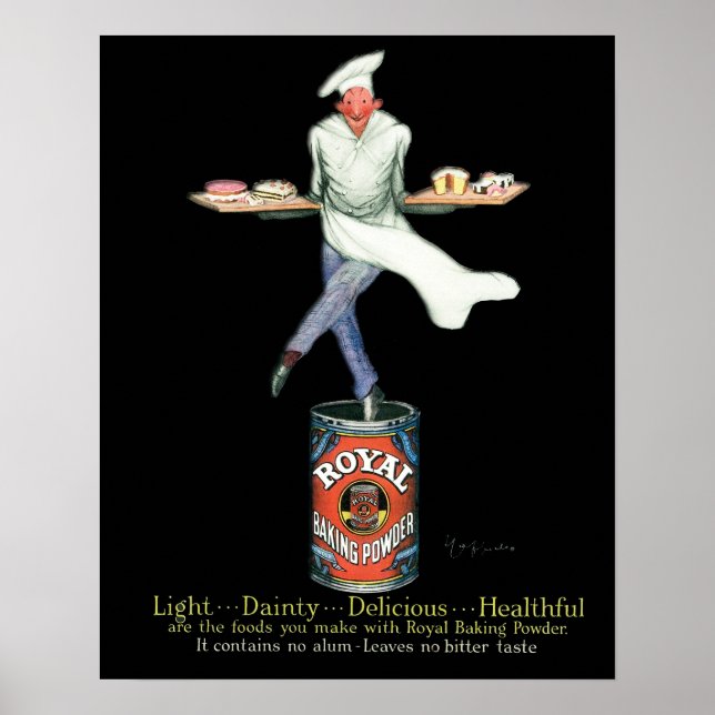 Affiches Art publicitaire vintage Baker (Devant)