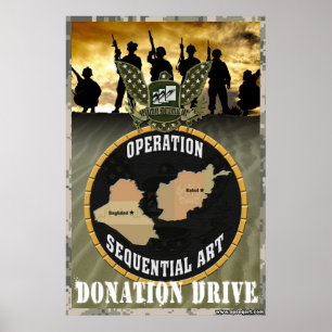 Affiches Art séquentiel d'opération : Commande de donation