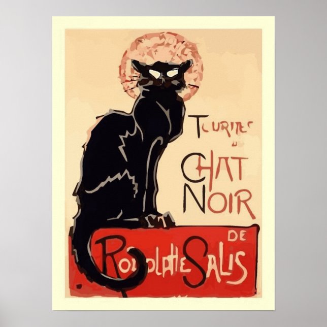 Affiches Art Tournee du Conversation Noir (Devant)