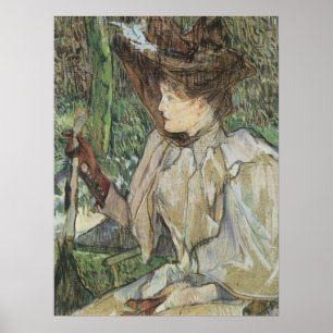 Affiches Art vintage, Femme aux gants par Toulouse Lautrec