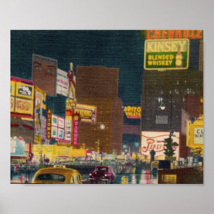 Affiches Art vintage - Times Square de NYC,