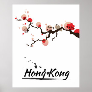 Affiches Art Vintage voyage de Hong Kong