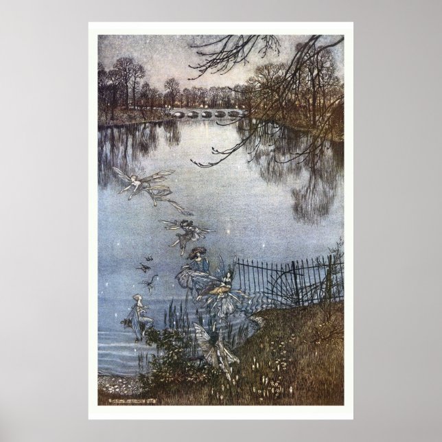 Affiches Arthur Rackham - Peter Pan Kensington (Devant)