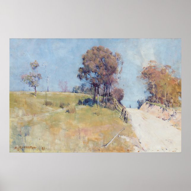Affiches Arthur Streeton - Sunlight (Coupe sur une route ch (Devant)