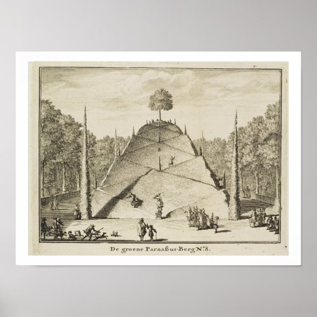 Affiches Artificial Mount Parnassus, engravé par Johannes V (Devant)