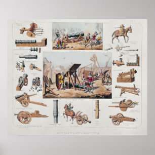 Affiches artillerie française des XIVe et XVe siècles