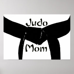 Affiches Arts martiaux Black Belt Judo Maman