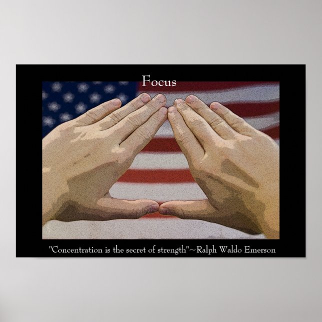 Affiches Arts martiaux Focus Inspiration (Devant)