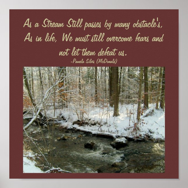 Affiches As a Stream Still passes by many...Poster (Devant)