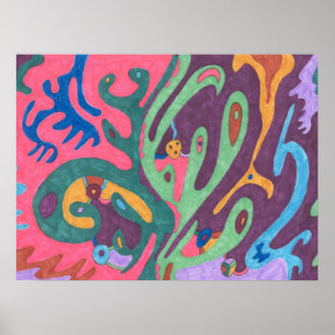 Affiches "As One" Art Abstrait 24x18