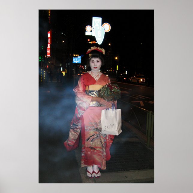 Affiches Asakusa Geisha Neo Tokyo (Devant)