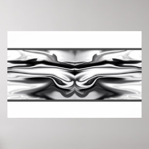 Affiches Ascension - chrome ange abstrait