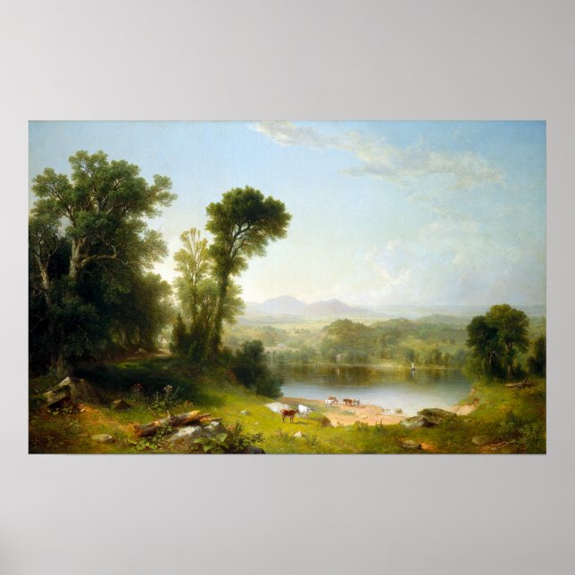 Affiches Asher Brown Durand Paysage pastoral (Devant)