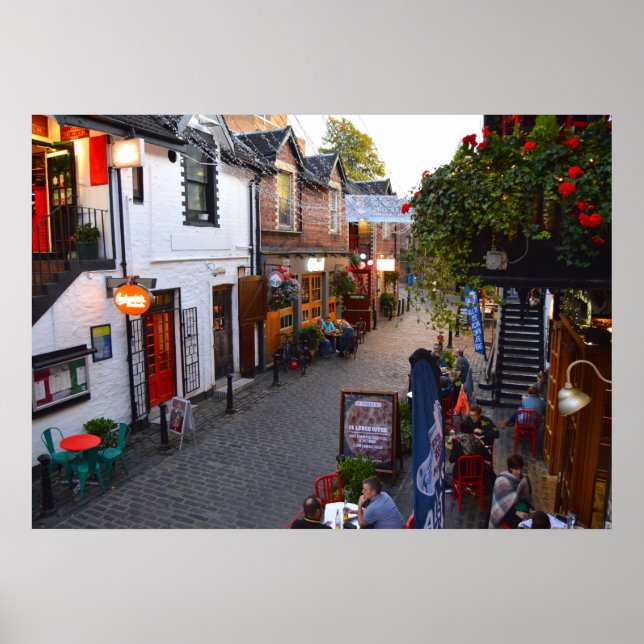 Affiches Ashton Lane, Glasgow, Écosse. (Devant)