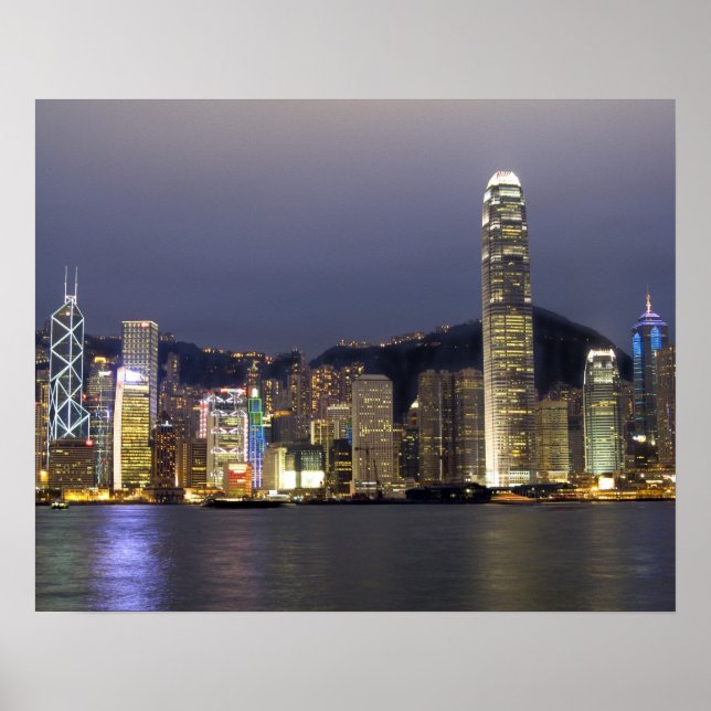 Affiches Asia, China, Hong Kong, city skyline and 2 (Devant)