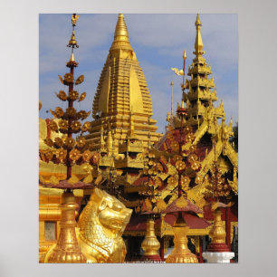 Affiches Asia, Myanmar (Burma), Bagan (Pagan). The Shwe 3