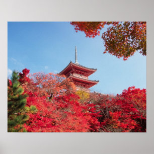 Affiches Asie, Japon, Kyoto. Couleur d'automne