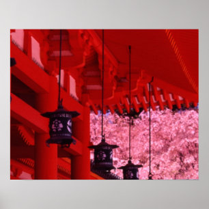 Affiches Asie, Japon, Kyoto, sanctuaire Heian au printemps.