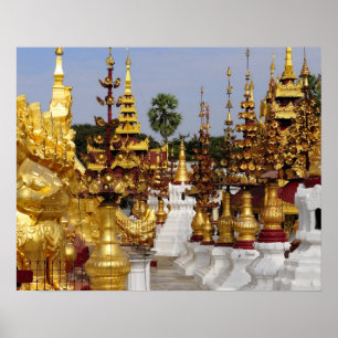 Affiches Asie, Myanmar (Birmanie), Bagan (Pagan). Le Shwe 5