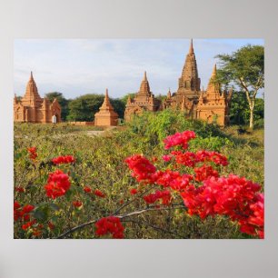 Affiches Asie, Myanmar (Birmanie), Bagan (païen). Un Bagan