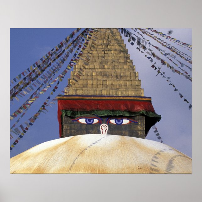 Affiches Asie, Népal, Katmandou. Bouddhanath Stupa. 2 (Devant)