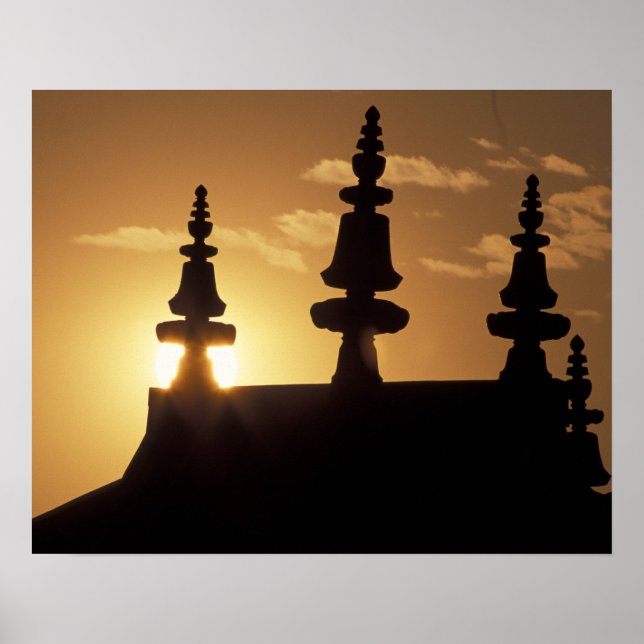 Affiches Asie, Népal, Katmandou. Stupa de Bouddhanath. (Devant)