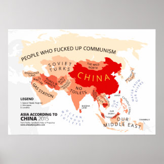 Affiches Asie Selon la Chine
