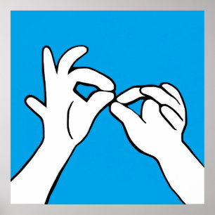 Affiches ASL American Sign Language INTERPRET