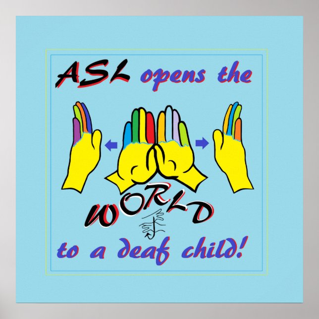 Affiches ASL ouvre le monde (Devant)