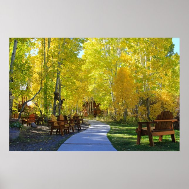 Affiches "Aspen Walkway" Fall Colors, Hope Valley CA. (Devant)