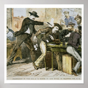 Affiches Assassinat de 'Wild Bill' (W.B. Hickok) par Jack