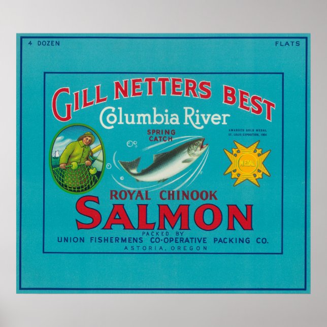 Affiches Astoria, OregonGill Netters BestAstoria, OU (Devant)