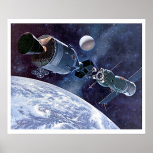 Affiches ASTP Docking Apollo Soyuz Spacecraft