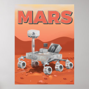 Affiches astromobile d'exploration de Mars