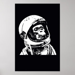 Affiches Astronaut Monkey