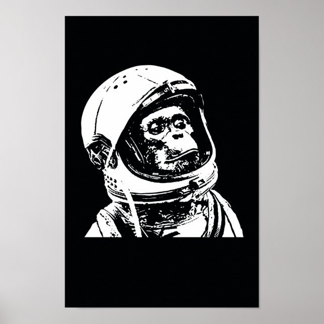 Affiches Astronaut Monkey (Devant)
