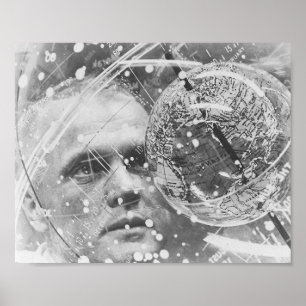 Affiches Astronaute John Glenn s'exerçant pour l'amitié 7