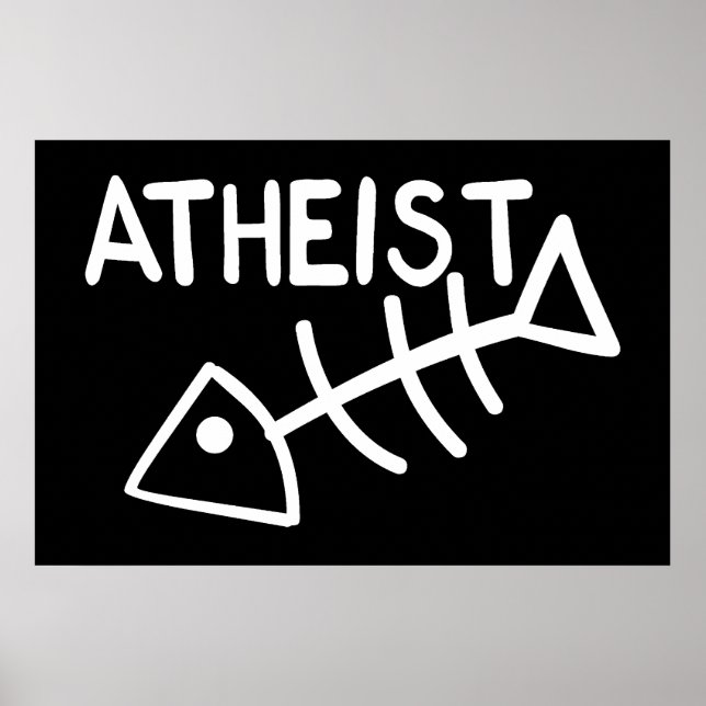 Affiches Atheist Fish (Devant)