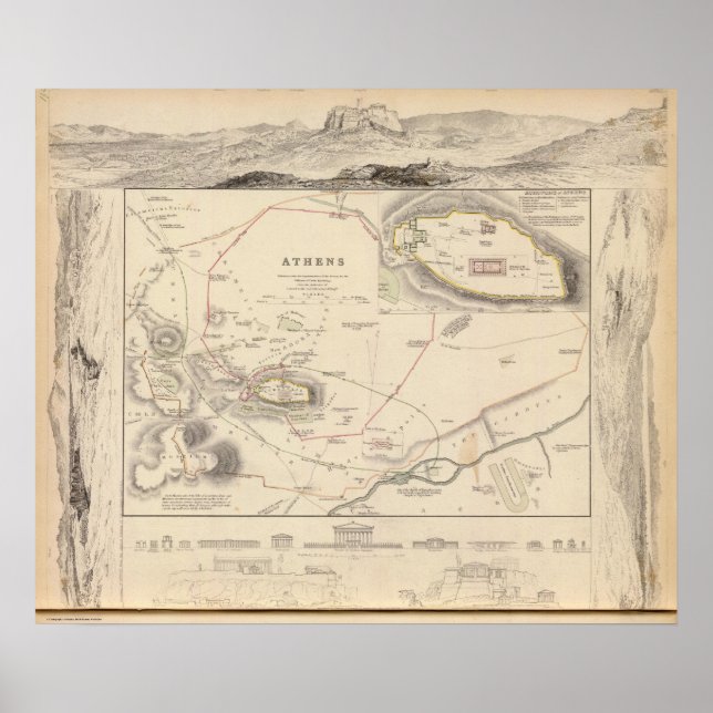 Affiches Athènes, Acropole (Devant)