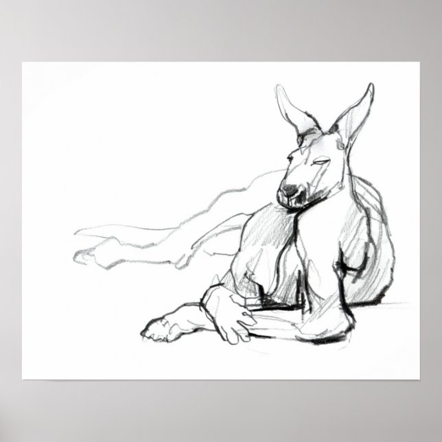 Affiches Athlète en repos (Devant)